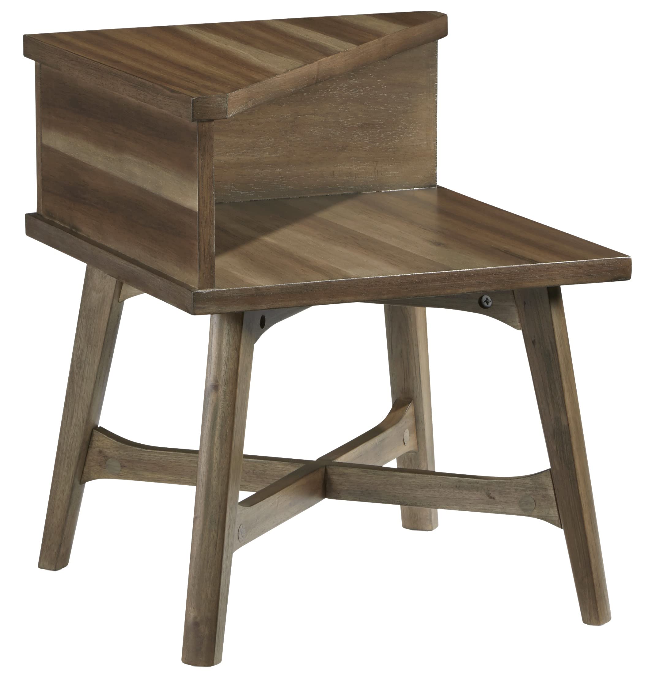 Progressive Furniture Bungalow Chairside Table, Brown/Caramel